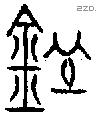 皿 Bronze characters