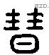 豐 Liushutong characters