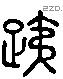 夷 Liushutong characters