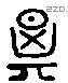 箕 Liushutong characters