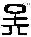 吳 Liushutong characters