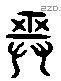 巫 Liushutong characters