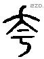 夸 Liushutong characters