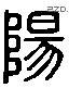 阳 Liushutong characters