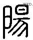 阳 Liushutong characters