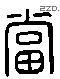 當 Liushutong characters