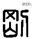 剛 Liushutong characters