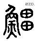 鯨 Liushutong characters