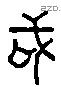 咸 Liushutong characters