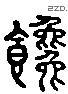 饞 Liushutong characters