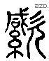 緘 Liushutong characters