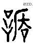 謙 Liushutong characters