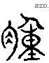 腫 Liushutong characters