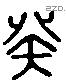 癸 Liushutong characters