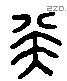 癸 Liushutong characters