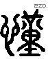 謹 Liushutong characters