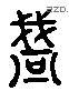 盞 Liushutong characters