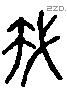 我 Liushutong characters