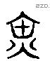 缶 Liushutong characters