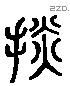 剡 Liushutong characters