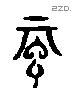 忌 Liushutong characters