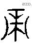 帝 Liushutong characters