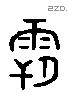 霸 Liushutong characters