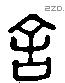 舍 Liushutong characters