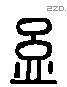 孟 Liushutong characters