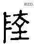 陸 Liushutong characters