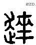 達 Liushutong characters