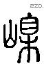 嶭 Liushutong characters