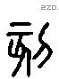 刻 Liushutong characters