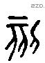 刻 Liushutong characters