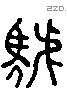 虢 Liushutong characters