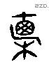 直 Liushutong characters