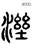 濕 Liushutong characters