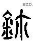 鑷 Liushutong characters