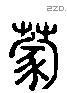 蒙 Liushutong characters