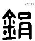 鋗 Liushutong characters