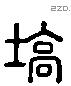 塙 Liushutong characters