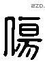 傷 Liushutong characters