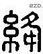 絳 Liushutong characters