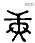 庚 Liushutong characters