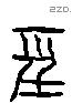 巠 Liushutong characters