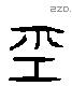 巠 Liushutong characters