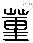 董 Liushutong characters