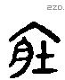 胏 Liushutong characters