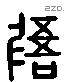 敔 Liushutong characters