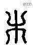 木 Liushutong characters